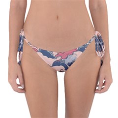 Waves Ocean Sea Water Pattern Rough Seas Digital Art Nature Nautical Reversible Bikini Bottoms