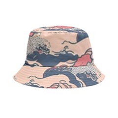 Waves Ocean Sea Water Pattern Rough Seas Digital Art Nature Nautical Bucket Hat