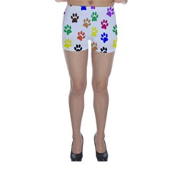 Pawprints Paw Prints Paw Animal Skinny Shorts