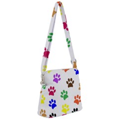 Pawprints Paw Prints Paw Animal Zipper Messenger Bag