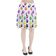 Pawprints Paw Prints Paw Animal Pleated Skirt