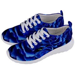 Blue Roses Flowers Plant Romance Blossom Bloom Nature Flora Petals Men s Lightweight Sports Shoes