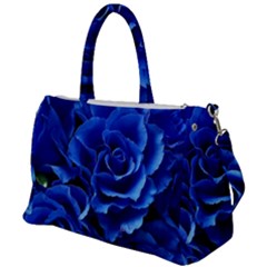 Blue Roses Flowers Plant Romance Blossom Bloom Nature Flora Petals Duffel Travel Bag