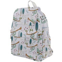 Pattern Sloth Woodland Top Flap Backpack