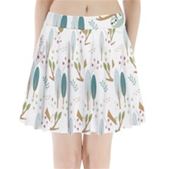 Pattern Sloth Woodland Pleated Mini Skirt