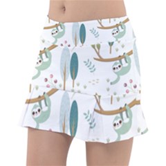 Pattern Sloth Woodland Classic Tennis Skirt