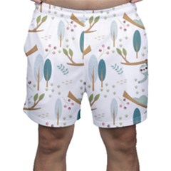 Pattern Sloth Woodland Men s Shorts