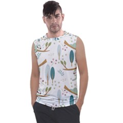 Pattern Sloth Woodland Men s Regular Tank Top