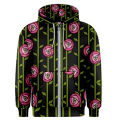 Abstract Rose Garden Men s Zipper Hoodie