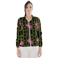 Abstract Rose Garden Women s Windbreaker