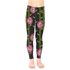 Abstract Rose Garden Kids  Leggings