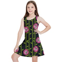 Abstract Rose Garden Kids  Lightweight Sleeveless Dress