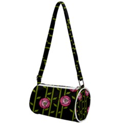 Abstract Rose Garden Mini Cylinder Bag