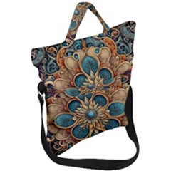 Pattern 1 Fold Over Handle Tote Bag