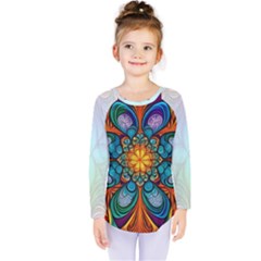 Pattern 2a Pattern 2 Kids  Long Sleeve T-shirt