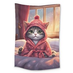 Cat 2 Large Tapestry