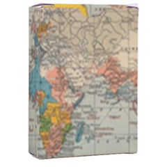 Vintage World Map Playing Cards Single Design (rectangle) With Custom Box