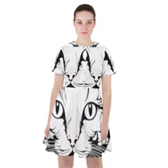 Cat - Artistic Paper Cut Sailor Dress