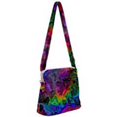 Pride Marble Zipper Messenger Bag