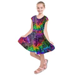 Pride Marble Kids  Short Sleeve Dress