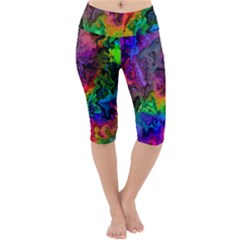 Pride Marble Lightweight Velour Cropped Yoga Leggings