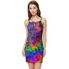 Pride Marble Summer Tie Front Dress