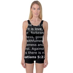 Galatians 5 One Piece Boyleg Swimsuit