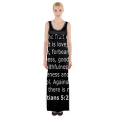 Galatians 5 Thigh Split Maxi Dress