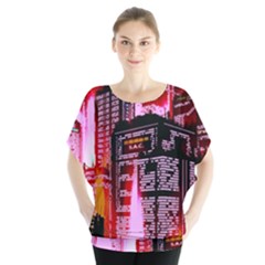 Cybercity Batwing Chiffon Blouse