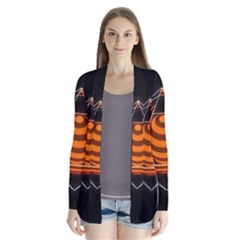 Geometry Drape Collar Cardigan