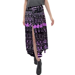 Purplestars Velour Split Maxi Skirt