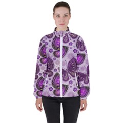 Butterflies Butterfly Insect Nature Women s High Neck Windbreaker