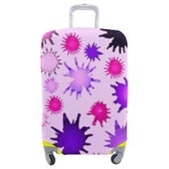 Inks Drops Black Paint Design Luggage Cover (medium)