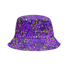 Ugly Funny Monster Bird Illustration Motif Random Pattern Bk Bucket Hat by dflcprintsclothing