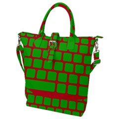 Keyboard Keys Computer Input Pc Buckle Top Tote Bag