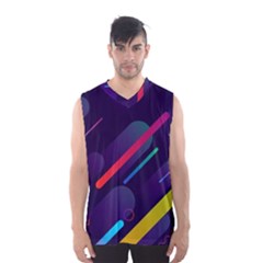 Colorful Abstract Background Men s Basketball Tank Top