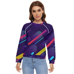 Colorful Abstract Background Women s Long Sleeve Raglan T-shirt