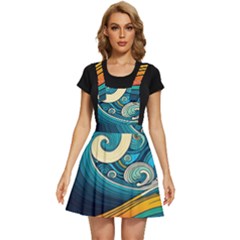 Waves Ocean Sea Abstract Whimsical Abstract Art 3 Apron Dress