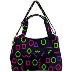 Geometric Seamless Pattern Double Compartment Shoulder Bag