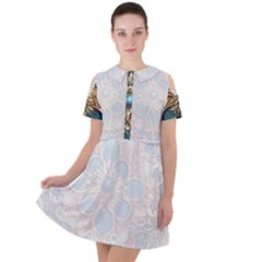 Pattern 1 Muster 7 Short Sleeve Shoulder Cut Out Dress 