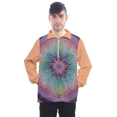 Orange3 Pattern 4 Men s Half Zip Pullover