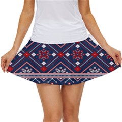 Ukrainian Folk Seamless Pattern Ornament Art Women s Skort