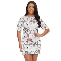 Cute Cat Chef Cooking Seamless Pattern Cartoon Just Threw It On Dress