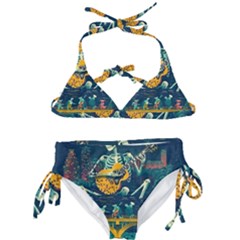 Grateful Dead Singing Skeleton Kids  Classic Bikini Set