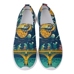 Grateful Dead Singing Skeleton Women s Slip On Sneakers