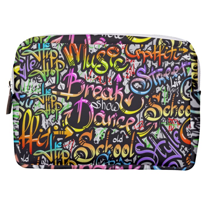 Graffiti Word Seamless Pattern Make Up Pouch (Medium)