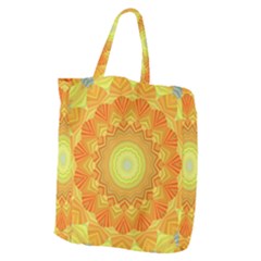 Sunshine Sunny Sun Abstract Yellow Giant Grocery Tote by Ravend