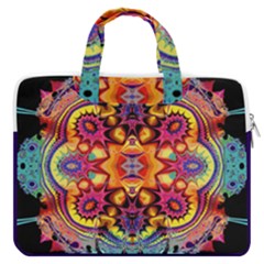 Lila Floral Blume Macbook Pro 15  Double Pocket Laptop Bag  by 2607694c