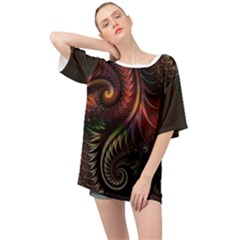 Fractal 1 Oversized Chiffon Top