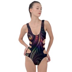 Fractal 1 Side Cut Out Swimsuit by 2607694c